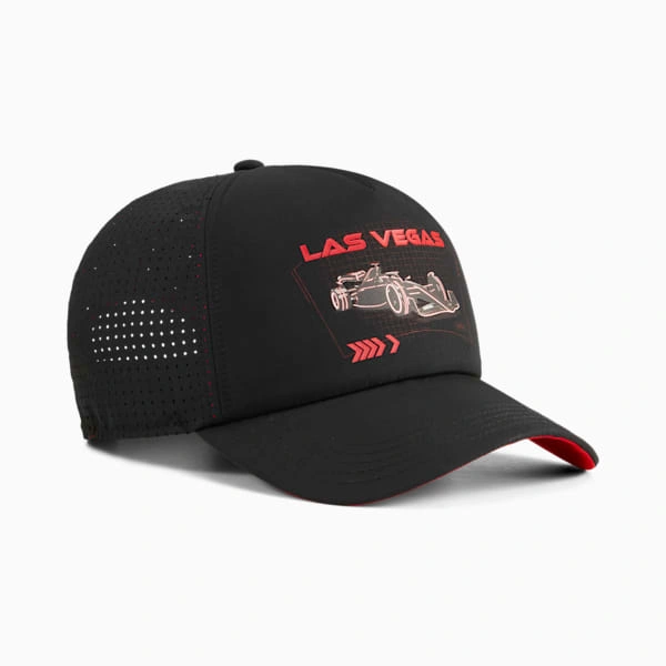PUMA F1® Las Vegas Trucker Pet: Snelwegstijl voor de racetrack, show je racepassie!