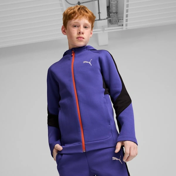PUMA EVOSTRIPE: Supercoole hoodie voor grote kids, perfect voor actieve dagen! Lekker warm en stijlvol.